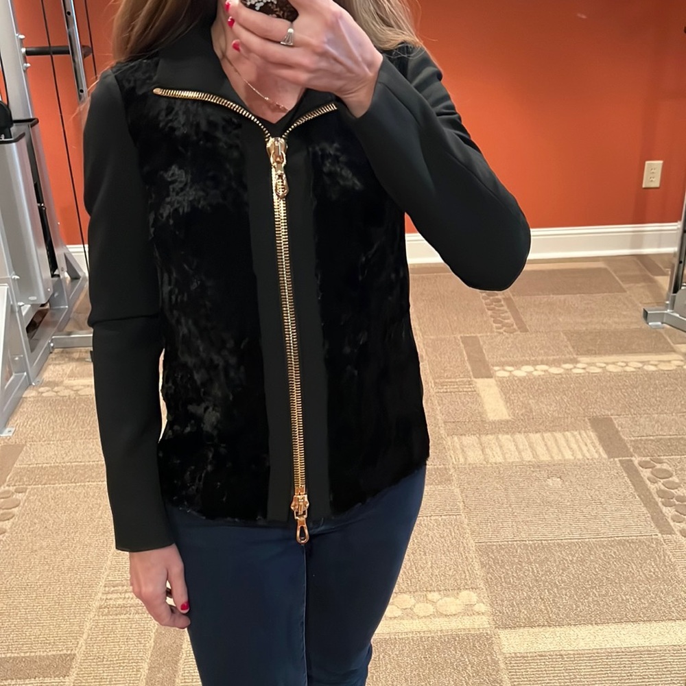 Per Se jacket with hood black 2